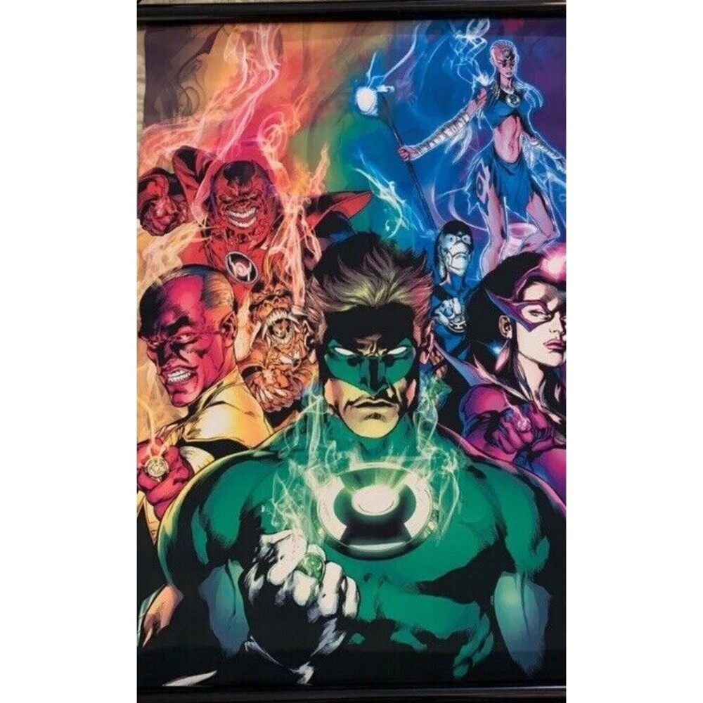 DC Comics Green Lantern Blackest Night Wall Art Scroll Worlds Finest Culturefly